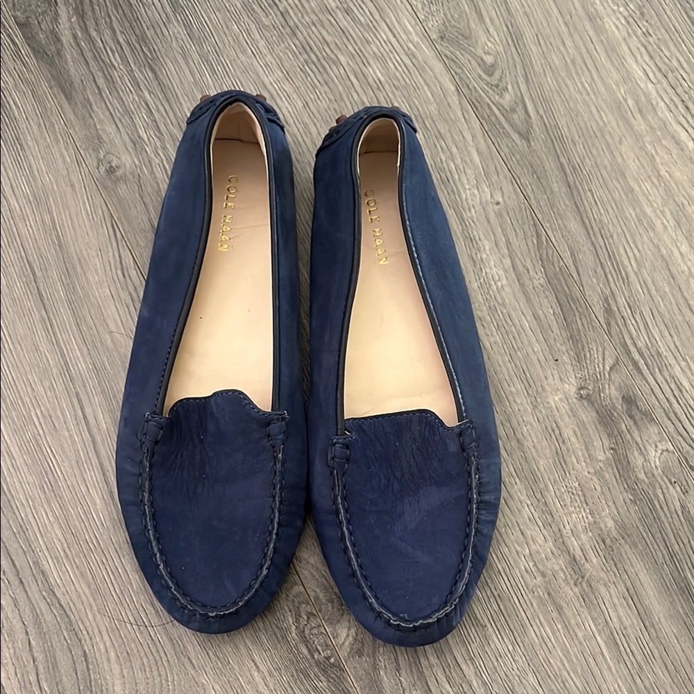 Cole Haan Navy Blue Loafers Size 8.5